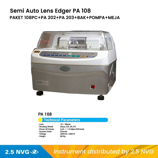 Semi Auto Lens Edger PA 108